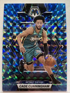 Cade Cunningham 2022-23 Mosaic Reactive Blue Mosaic Prizm #6