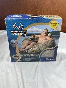 REALTREE MAX-5 Lake Runner Inflatable Tube 53” Diameter River Rapids Tube New - Picture 1 of 4