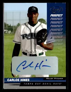 2005 Leaf #205 Carlos Hines Autographs - Picture 1 of 2