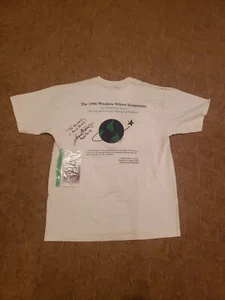 Eugene Kranz signiertes 1996 Woodrow Wilson Symposium Shirt L NASA - Bild 1 von 6
