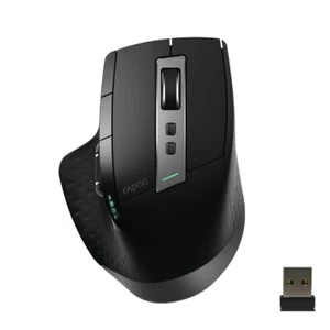 RAPOO MT750 Wireless Bluetooth Mouse for Laptop, Support 4 Devices, Rechargeable - Picture 1 of 11