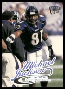 Scheda calcio Michael Jackson 1999 Ultra #8 Baltimore Ravens - Foto 1 di 2