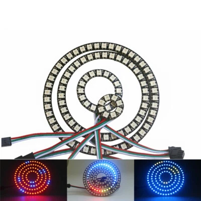 DC 5V WS2812B LED Pixel Ring Panel Halo Module Light 5050 RGB Circle Magic Color - Image 1 of 4