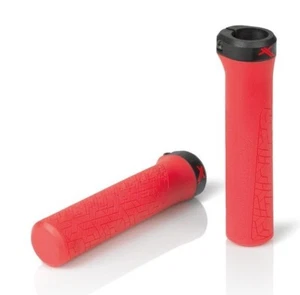 XLC SPORT GRIP LOCK ON GRIPS RED MTB BIKE 135MM SIZE BRAND NEW - Picture 1 of 1