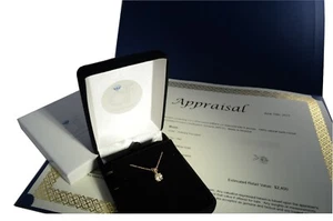 Colgante de diamantes SI de 4,12 quilates cojín de coñac natural oro rosa de 18 quilates ¡Mejorado! - Imagen 1 de 4