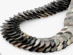 Natural Black Collar Tahatian Shell Necklace - Picture 1 of 7