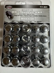 DORMAN 711 641 Autograde Chrome Acorn 2 Piece M14 1.50 - Picture 1 of 6