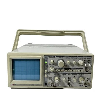 Osciloscopio analógico de precisión de doble traza de 2 canales LG OS-5020G ~ 20 MHz ~ FUNCIONA Foto 1 de 4
