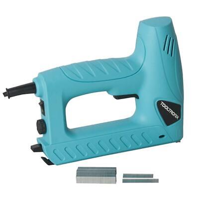 ToolTronix Electric Tacker Stapler Brad Nail Gun 2-In-1 Staple Nailer Kit • 22.99£