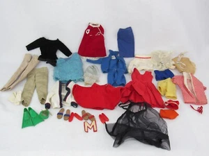 LOT 1960's Vintage Barbie Clothes Mattel Dresses, Pants, Shirts, Shoes - Picture 1 of 7