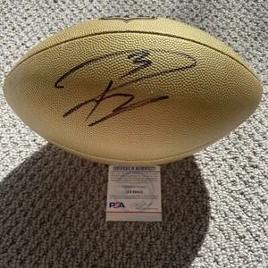Russell Wilson Signed NFL Duke Gold Replica Football Auto Autograph Seahawks PSA - Picture 1 of 2