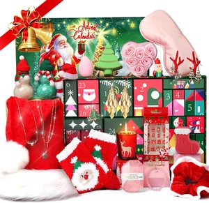 Advent Calendar 2024-25, 24 Pieces Beauty Fashion and Jewelry Bath Sets Countdow - Picture 1 of 12