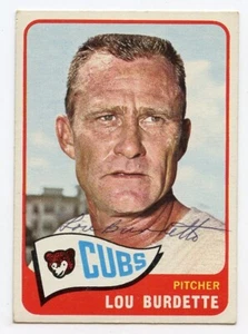 LOU BURDETTE Signed 1965 Topps #64 Cubs Guaranteed Authentic KOA - Bild 1 von 1