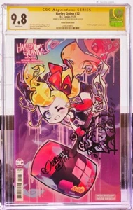 Harley Quinn #32 variant Rose Besch Signed & Poison Ivy Remark CGC SS 9.8 Sketch - Picture 1 of 1