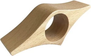 Wooden Two Tone Thumb Book Page Holder - for one hand reading  - Foto 1 di 6