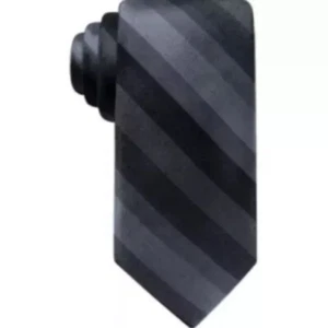 Corbata de seda a rayas diagonales azul para hombre Ryan Seacrest Distinction - Imagen 1 de 3