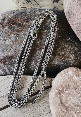 Collar de cadena de plata de ley de 24" de largo John Hardy 17,67 gramos Foto 1 de 4