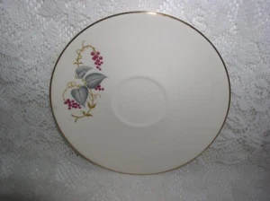 Knowles Piatto Tazza Piatto Disco Foglie Grigie Bacche - Foto 1 di 3