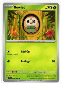 Pokemon Shrouded Fable 003/064 Rowlet - Picture 1 of 2