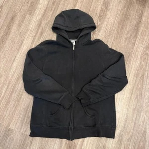 Russell Athletic Black Blank Zip-Up Hoodie Women's XL 21 x 25 - Picture 1 of 2