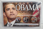 Barack Obama 24K Gold Plated Presidential $1 & State Quarters 3-Coin Us Set In 4