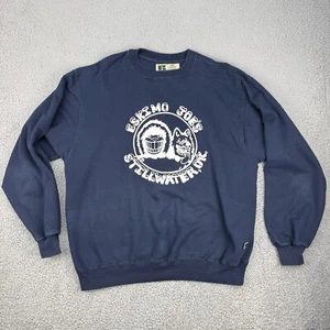 Sudadera De Colección Esquimal Joe's Adulto Extra Grande Azul Stillwater OK 90s - Imagen 1 de 11