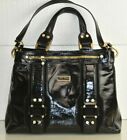 $2300 New Jimmy Choo Tote Bag Shoulder Patent Leather Handbag Black Zip