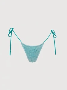 NWOT Asta Resort Lio Bikini Bottom- Blue Sequin - Size: Small - Picture 1 of 4
