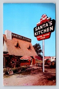Santa Claus CA Kalifornien Santa's Küche Restaurant Vintage Straßenrand Postkarte - Bild 1 von 2