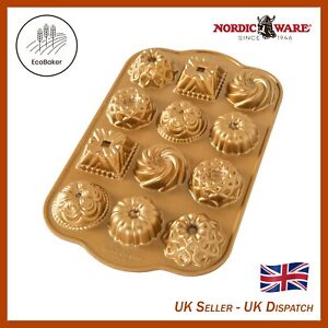 Nordic Ware 85677 - Gold Bundt Bundt® Charms Pan - UK Dispatch