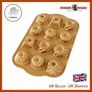 Nordic Ware 85677 - Gold Bundt Bundt® Charms Pfanne - UK Versand - Bild 1 von 7