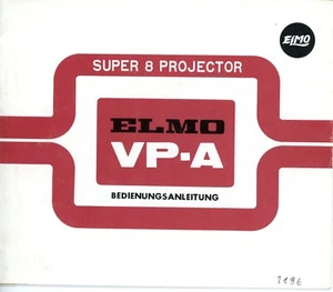Bedienungsanleitung ELMO VP-A Super 8 Filmprojektor User Manual Anleitung (Y5407 - Bild 1 von 2