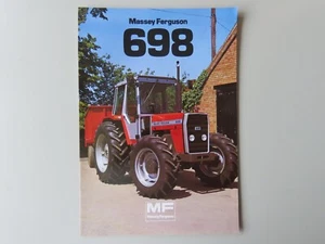 Folleto del concesionario Massey Ferguson 698 1981, tractor agrícola efímero vintage - Imagen 1 de 4