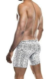 Malebasics Boxer Hipster Quick Dry Fabric Long Boxer Spider MB202 4 - Picture 1 of 4