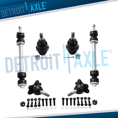 Front Lower Upper Ball Joints + Sway Bars for Chevy GMC K1500 K2500 Tahoe Yukon - Image 1 of 4