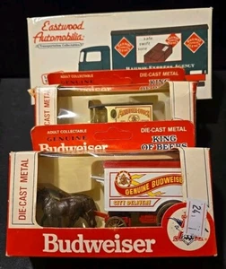 Lot 2 Lledo Budweiser Die Cast Metal Anheuser-Busch 1979 & Eastwood Mack Trucks - Picture 1 of 7