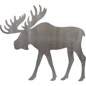 Moose 1 Steel Cut Out Metal Art Decoration - Picture 1 of 1