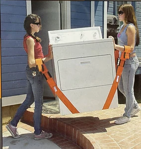 Forearm Forklift Lifting and Moving Straps. Up to 700 lbs. 9 Foot. Orange NEW. - Picture 1 of 1