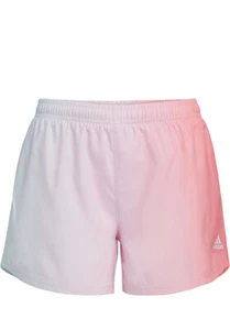 adidas Girls' Elastic Waistband Ombre Woven Shorts Clear Pink sz Large 14 - Picture 1 of 3