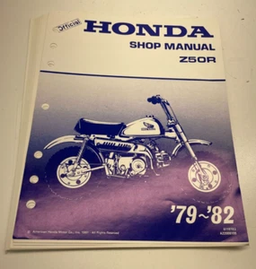 1979-1982 Z50R Honda OEM Factory Service Manual Repair Shop LOOSELEAF NO Binder - Picture 1 of 12