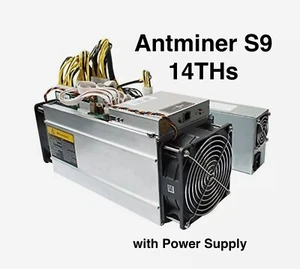 ๐ฅ ๐ฅ Bitmain Antminer S9 14THs SHA256 ASIC BTC Miner - with Power Supply ๐ฅ ๐ฅ - Picture 1 of 10