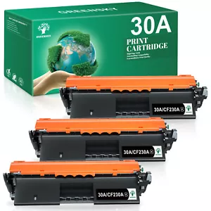 Confezione 3 Toner CF230A 30A Compatibile per HP Laserjet Pro MFP M227fdw M203dw M203dn - Foto 1 di 7