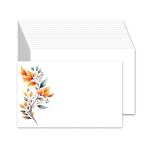 50 Lindas Tarjetas Índice 4"x 6", Cartulina Tarjetas de Billetes en Blanco - Hojas de Acuarela - Imagen 1 de 2