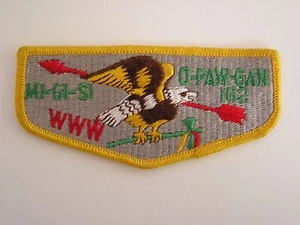 Vintage Detroit Area Council O.A. Mi-Gi-Si-O-Paw-Gan Lodge #162 Patch  - Picture 1 of 2