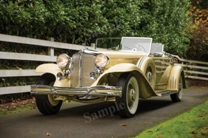 Póster fotográfico Chrysler Retro 1931 Imperial doble capucha alta resolución decoración de pared - Imagen 1 de 1