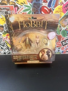 The Hobbit Unexpected Journey Bilbo Baggins & Gollum Figures NEW/SEALED - Picture 1 of 6