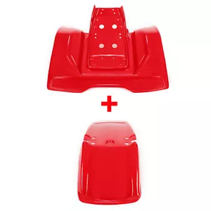 Red Front + Rear Fenders ABS Plastic For Honda ATC200X 3-Wheeler 1983-1985 84 - Picture 1 of 17