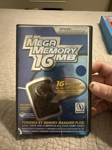 Mega Memory 16 MB Memory Manager (PS 2) custodia manuale e disco ottime condizioni - Foto 1 di 3