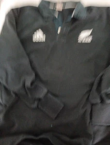 Sudadera con Licencia Adidas Nueva Zelanda Todo Negro Talla L - Imagen 1 de 5