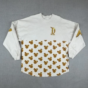 Disneyland Spirit Jersey Shirt Mens Large White Waffle Mickey Pullover Park 1955 - Picture 1 of 15